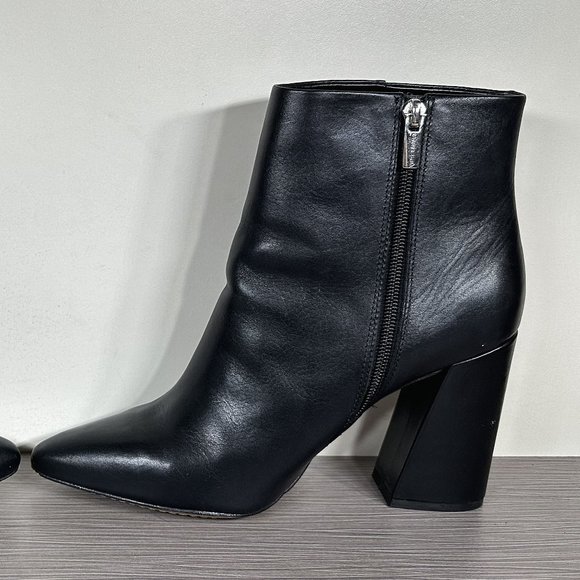 Vince Camuto Thelmin Pointed Toe Bootie, Black Leather, Womens Size 10 US / 42 - Picture 7 of 10